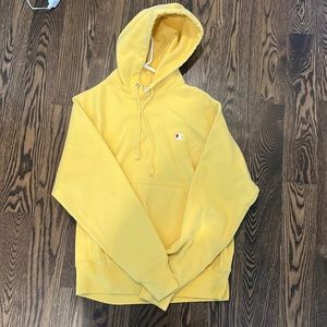 Yellow Champion Hoodie.